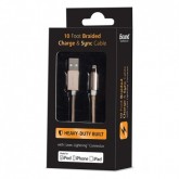 CABO USB LIGHTNING ISOUND HEAVY DUTTY CHARGE PARA IPHONE