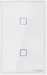 Interruptor de Parede Smart Sonoff T2US2C Wi-Fi 2V - White