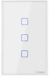 Interruptor de Parede Smart Sonoff T2US3C Wi-Fi 2V - White
