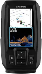 Sonar para Pesca Garmin STRIKER Plus 4 com GPS 010-01870-01 + Transdutor de feixe duplo