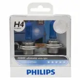 LAMPADA PHILIPS DIAMOND VISION H4 5000K S/GARANTIA