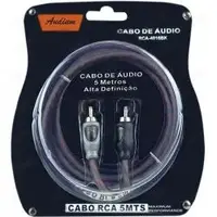 Cabo Rca (5M) Audium Rca-4016 **Cinza** em Audium Eletronics