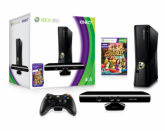 Console Microsoft Xbox 360 Slim 4GB Puro + Kinect + Jogo Adventures