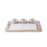 Bandeja P/ Aperitivos Con Accesorios