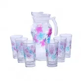 Jarra Y Vasos De Vidrio 7Pcs