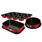 Juego De Formas Antiadherente Rojo 3Pcs Berlinger Haus