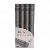 Juego De Manteles Individuales De 4 Piezas, Práctico Para Mesa De Comedor. Gris.