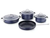 Korkmaz Juego De Olla Azul Linea 7 Pcs