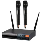 Micrófono Ecopower Ep-M600 S/Cable 2 Unidades Bivolt Negro