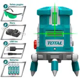 Nivel De Linea Láser Total Tll 30M Verde Autonivelante