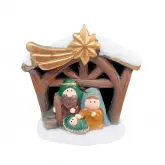 Pesebre Sagrada Familia 10,8Cm De Porcelana