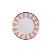 Plato Sobremesa Pink Strip Alleanza