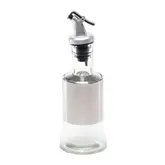 Porta Aceite Y Vinagre De Vidrio Y Acero Com Pico Dosificador