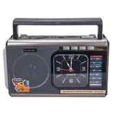 Radio Ecopower Epf217 Negro C/ Reloj