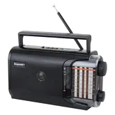 Rádio Portátil Ecopower Ep-F25 Am/Fm/Sw Usb/Sd Negro