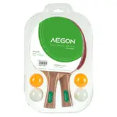 Raqueta De Tenis De Mesa Ping Pong 6Pzs P-4 Madera Con Goma