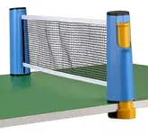 Red Retráctil Para Mesa De Ping Pong Celeste Amarillo