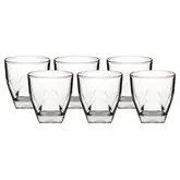Set De 6 Vasos De Vidrio Daimonds 270Ml