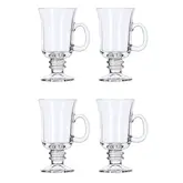 Set De Tazas De Vidrio Capuccino Memphis 240Ml 4Pzs