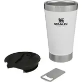 Stanley Vaso Termico Beer C/Tapa-Abridor 473Ml Blanco