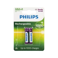 Bateria Recargável Philips R03B2Rtu10/97 Aaa Com 2 Unidades em Casa Americana