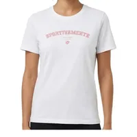Camisa Lotto Graphics Tee M Feminino Branco em Casa Americana