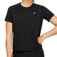 Camiseta Asics Icon Preta Feminina M em Casa Americana