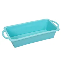 Forma De Silicone Retangular Turquesa em Casa Americana