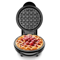 Mini Waflera Britânica Maker Bwm01A 220V Negro em Casa Americana