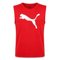 Regata Masculina Puma Tad Essential Logo Tank Vermelha M em Casa Americana