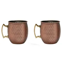 Xicaras De Cobre Wayu 2 Unidades 600Ml em Casa Americana