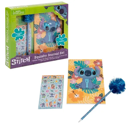 Caderno Disney Stitch Capa Squishy 22,86 Cm