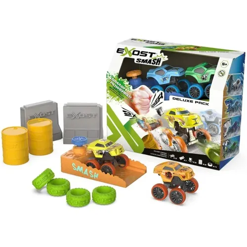 Carrinhos Exost Smash N’ Go Deluxe Pack 8 Cm