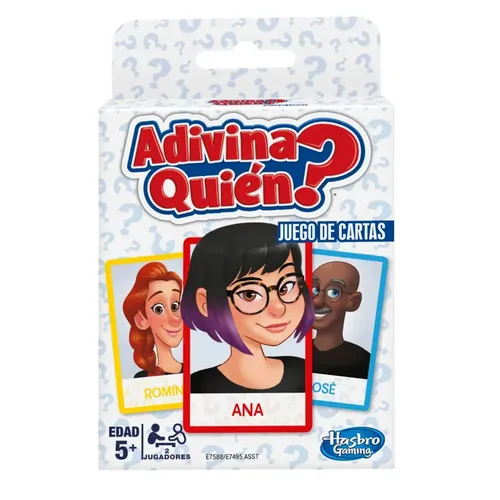 Jogo De Cartas Hasbro Adivinha Quem? 2 Jogadores