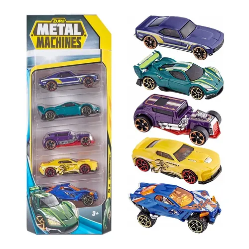 Kit Carrinhos Zuru Metal Machines 1:64 5 Peças Sortido