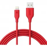Cabo Lightning USB Anker A8112H91 PowerLine 6ft/1.8 Metros (iPhone/iPad/iPod) -Vermelho
