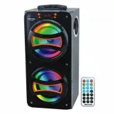 Caixa de Som de Som Portatil Mega Star HY-618 BT/ Bluetooth USB/ SD/ MMC Card/ MP3/ MP4/ Radio FM Preto