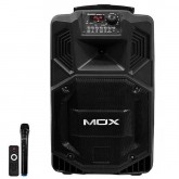 Caixa de Som Karaoke Mox MO-K812B 12 12.000W Bluetooth/USB + Microfone - Preto