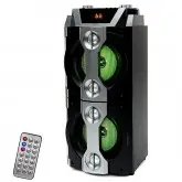 Caixa de Som Karaoke Satellite AS-2509 5 10W com Bluetooth/USB/SD/FM - Preto