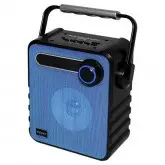 Caixa de Som Satellite AS-3654 Bluetooth USB e FM Azul
