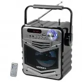 Caixa de Som Satellite AS-368 Bluetooth USB/Micro SD 5 Watts - Prata