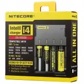 Carregador de Pilha Nitecore Intellicharger i4 V2 Li-ion / NiMH P/ 4 Pilhas Bivolt