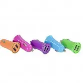 Carregador Usb Veicular Universal P/ Celular XKY006 Azul