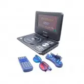 DVD Portatil Rodicar 762 Tela 7 TV - USB - GAMES - CD - Preto