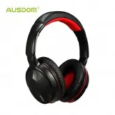 Fone de Ouvido Aom M04S Sem Fio Preto/Vermelho