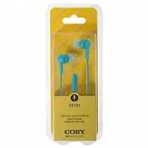 Fone de Ouvido Coby CE-102 Com Microfone-Azul