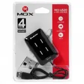 Hub USB Mox MO-US20 - 4 Portas - High Speed Preto