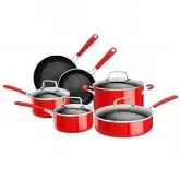 Kit de Panelas Kitchenaid KC2AS10ER 10 Unidades - Vermelho