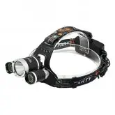 Lanterna de Cabeca Quanta QTLDC43 LED/10 Watts T6 Recarregavel - Preta