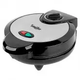 Maquina de Waffles Sonifer SF-6014 1.200W para 4 Waffles 220V - Preto/Prata
